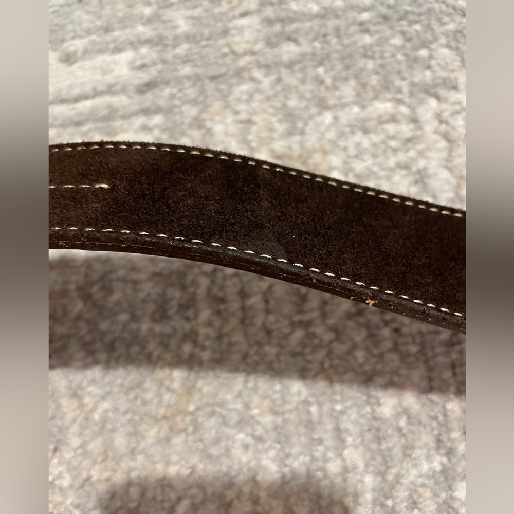 Banana Republic Brown Genuine Italian Leather Belt Size 30 Made in Italy Unisex - Picture 5 of 8